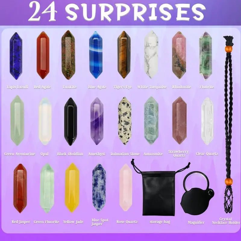 2026 Crystal Advent Calendar – 24 Unique Crystals for a Magical Countdown to Christmas