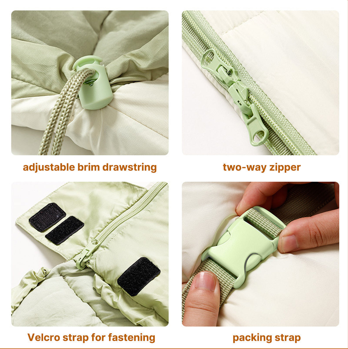 Adult Mummy Sleeping Bag - 1.8kg, Waterproof