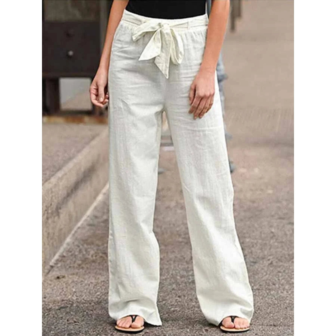 Image of Amanda | Women's Wide Leg Chino Trousers