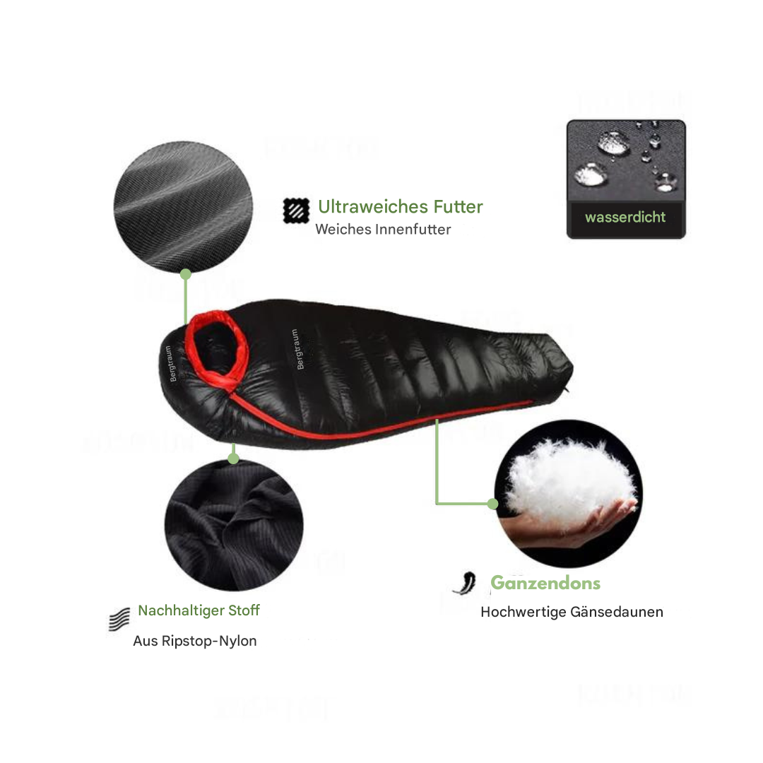 ArcticNest Winter Sleeping Bag - Warm & Weather Resistant