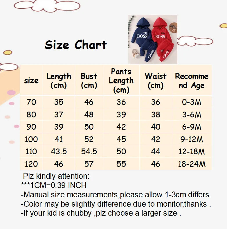Baby Boys' Hoodie Jumpsuit & Pants Set - Cozy Spring Outfit