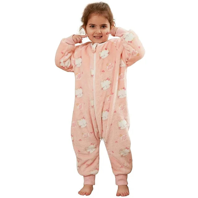 Baby Cartoon Flannel Winter Warm Sleeping Bag
