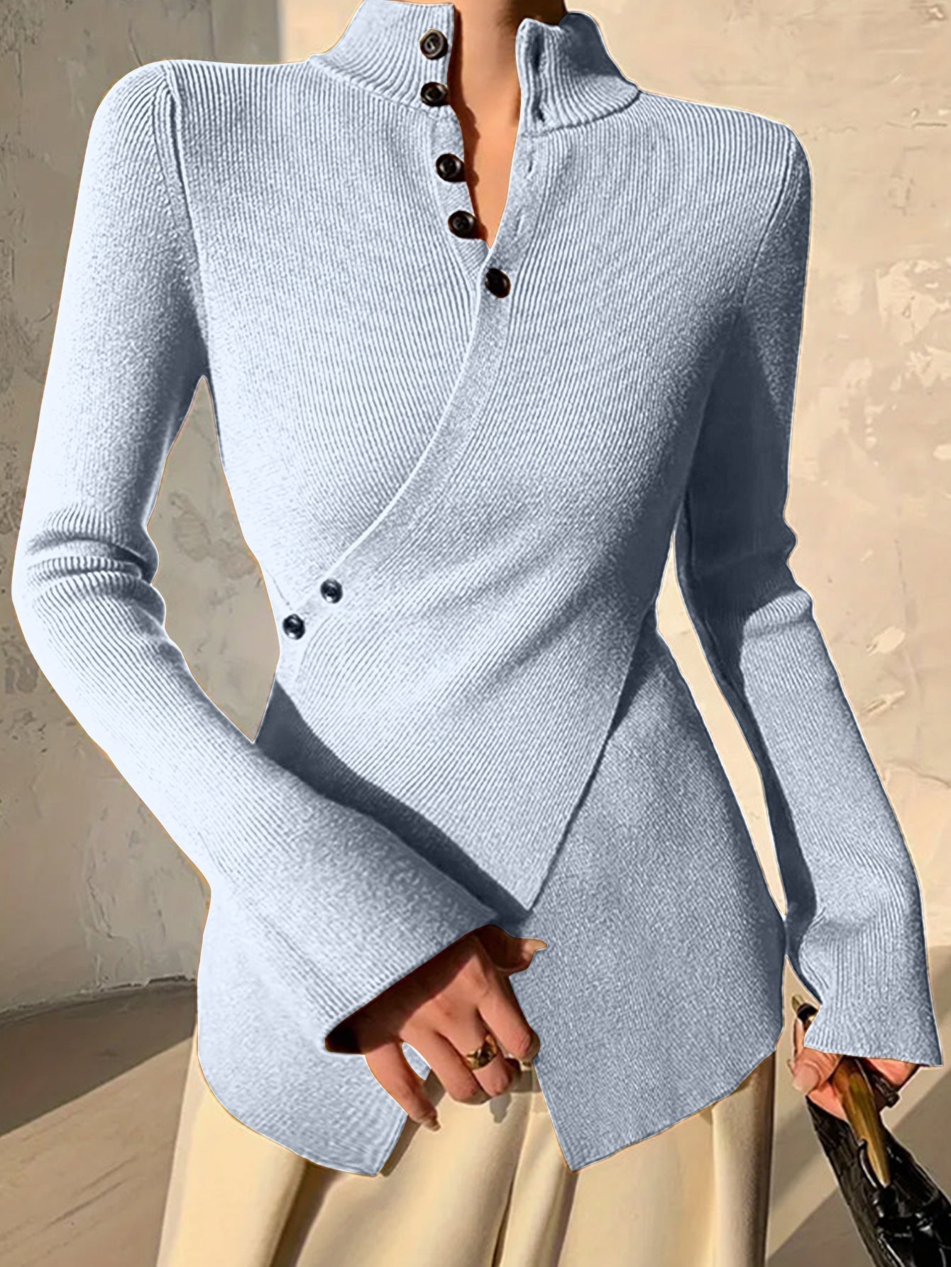 Image of Bailey | Women's Wrap Long Sleeve Sweater