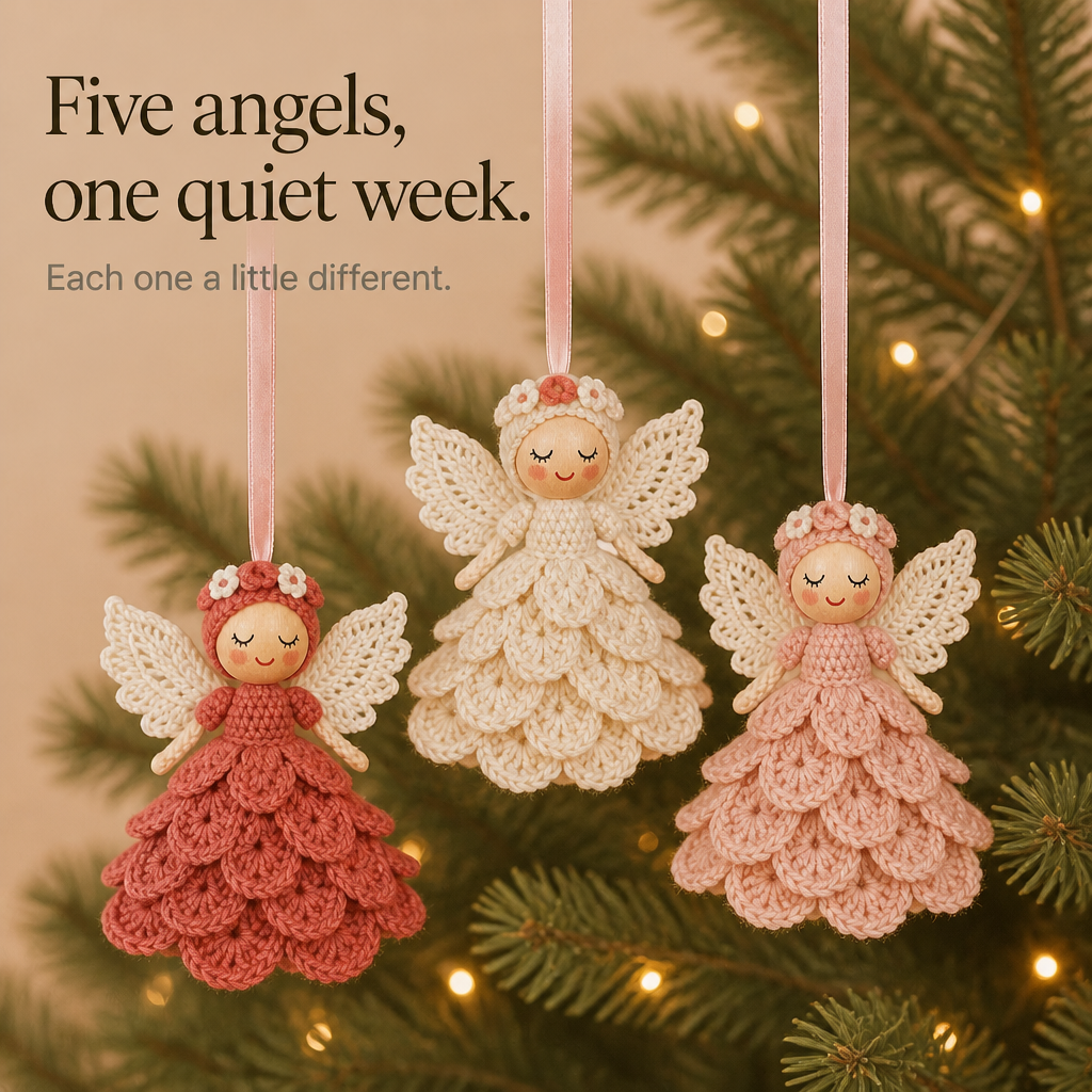 Beginner Crochet Angel Ornament Kit