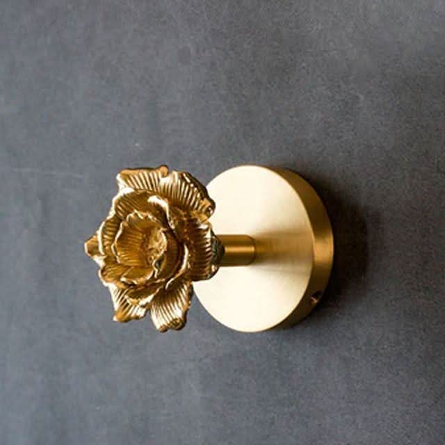 Brass Animal Wall Hook Rack with Gold Accents