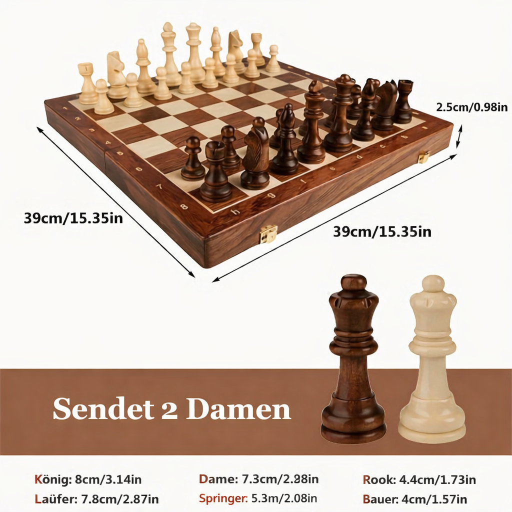 Chess Board | Wooden Chess Set | Solid Wood | Royal Board