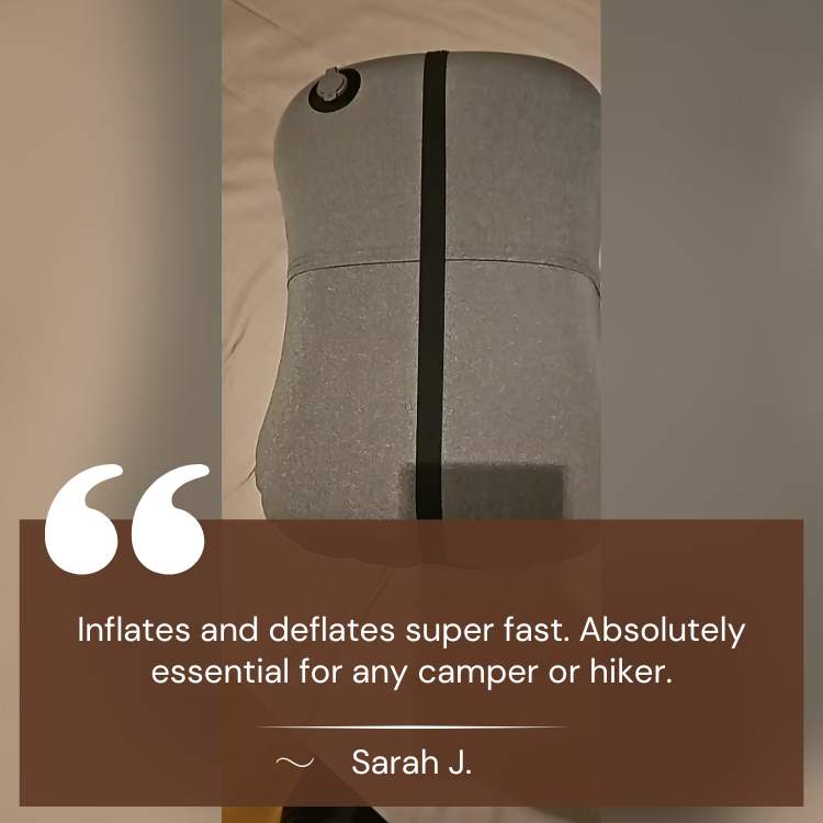 Compact Inflatable Camping Pillow for Travel