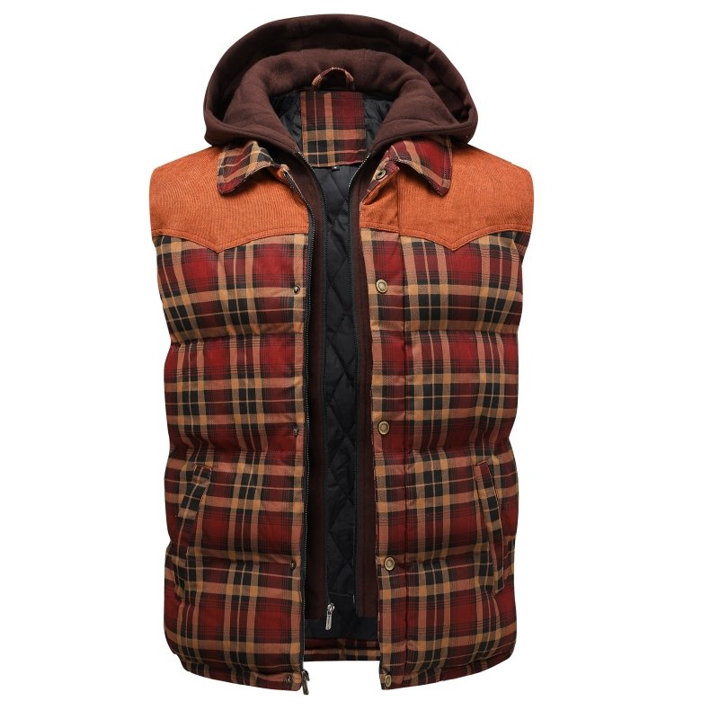 Image of Conrad | Men's Hooded Quilted Puffer Vest