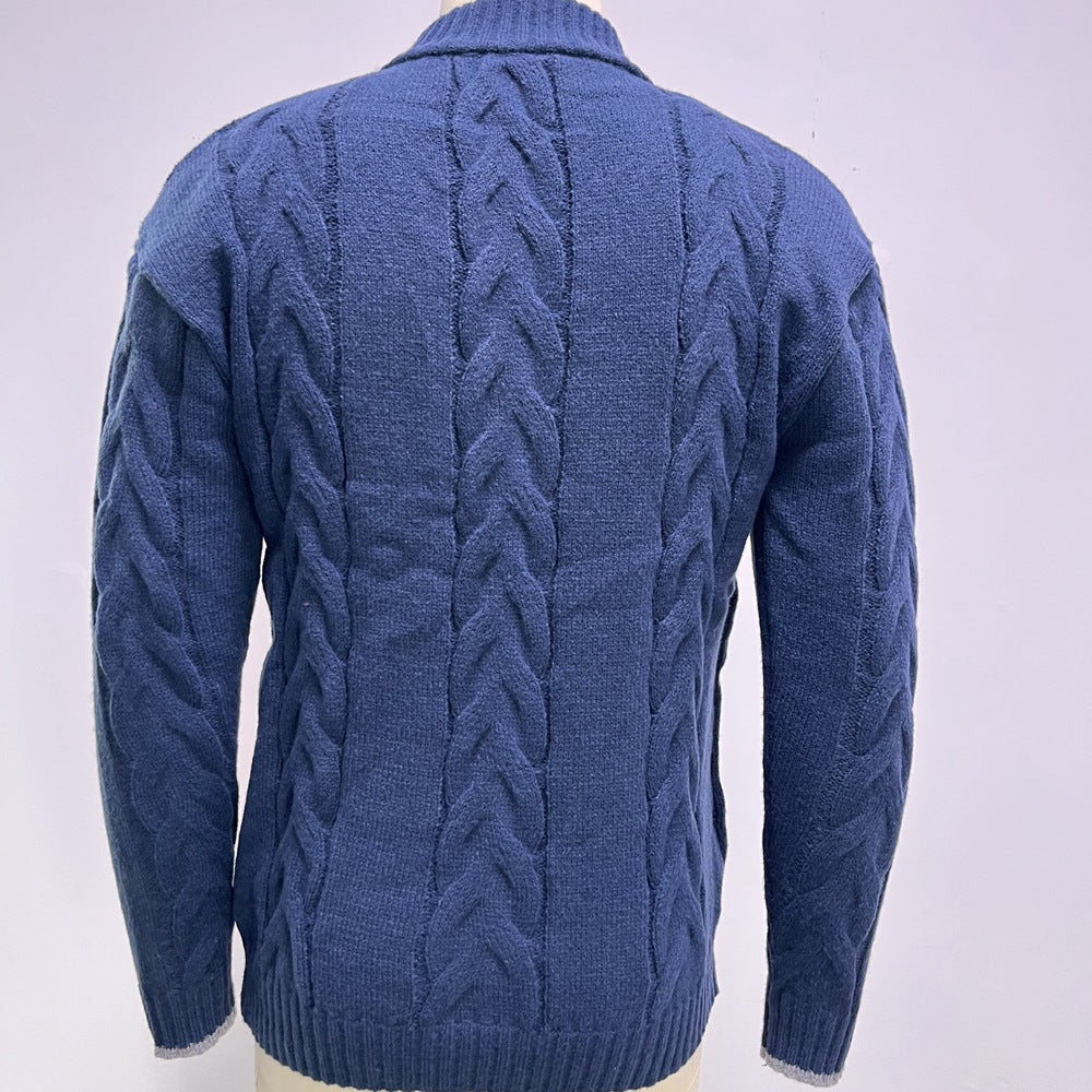 Image of Edmund | Men's Zip-Up Cable Knit Cardigan