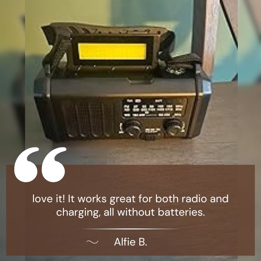Emergency Weather Radio with 10000mAh Power Bank