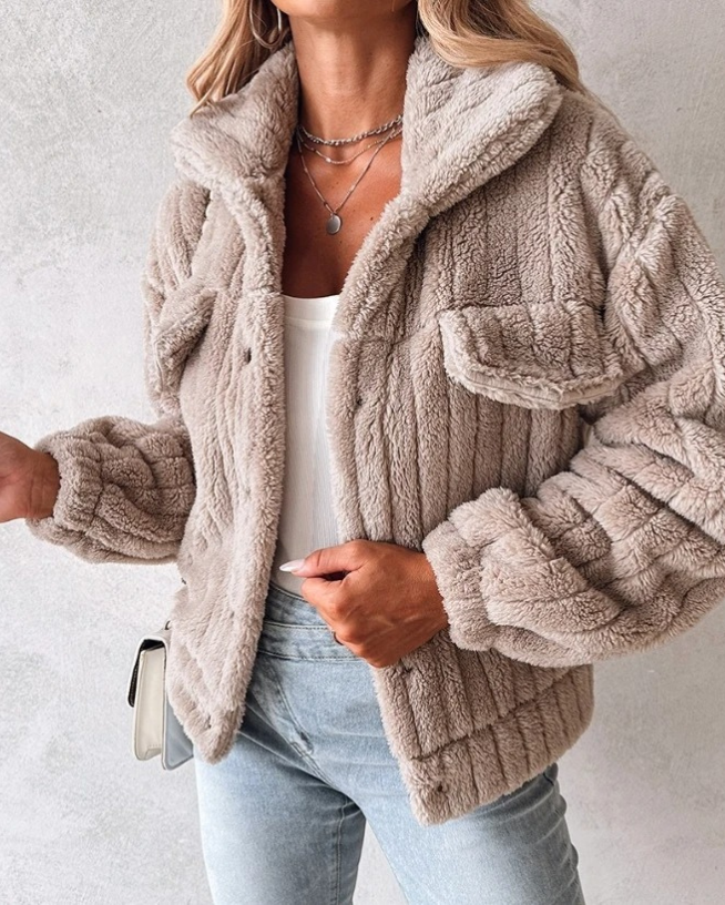 Image of Evelyn | Women's Button-Down Relaxed Fit Jacket