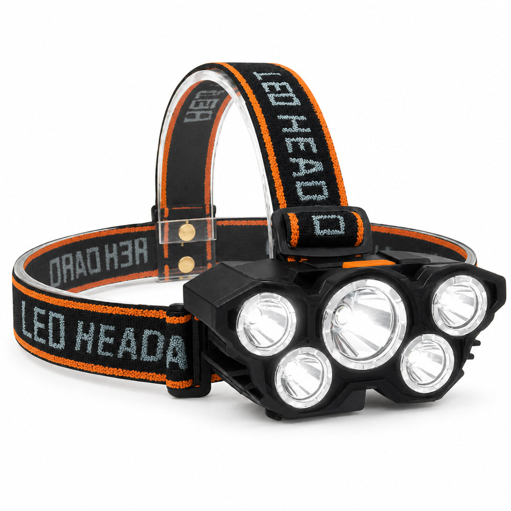 Headlamp 300 lumen 180° adjustable angle - 4 light functions