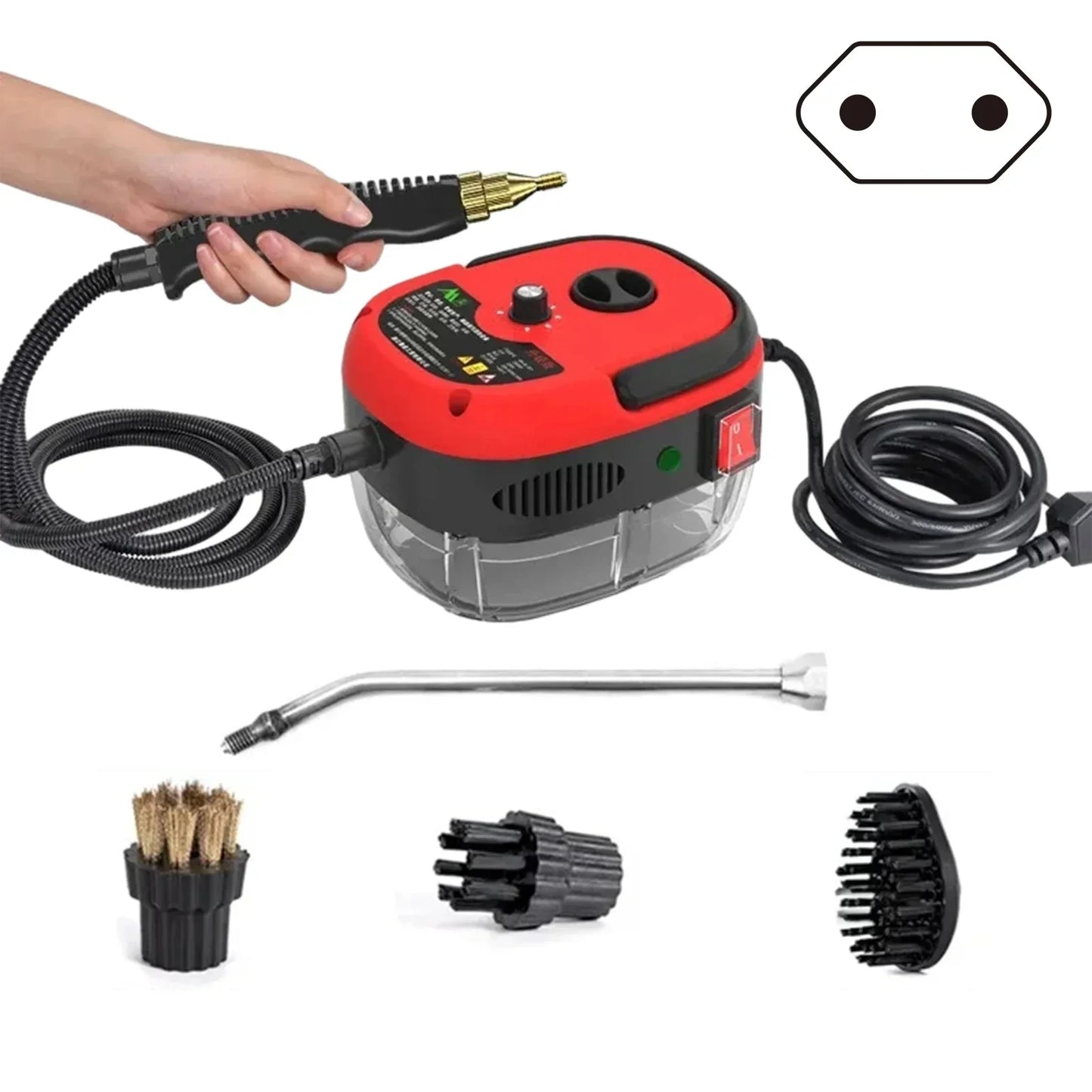 High Pressure Steam Cleaner 1500W - 6 Levels for Home & Kitchen