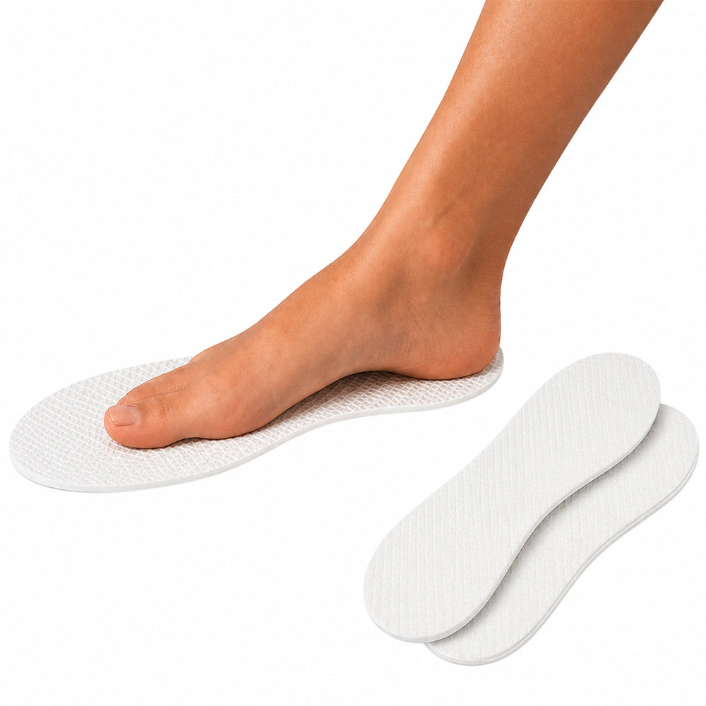 Insoles / Shoe Inserts in Memory Foam - 1 Pair White (One-Size)