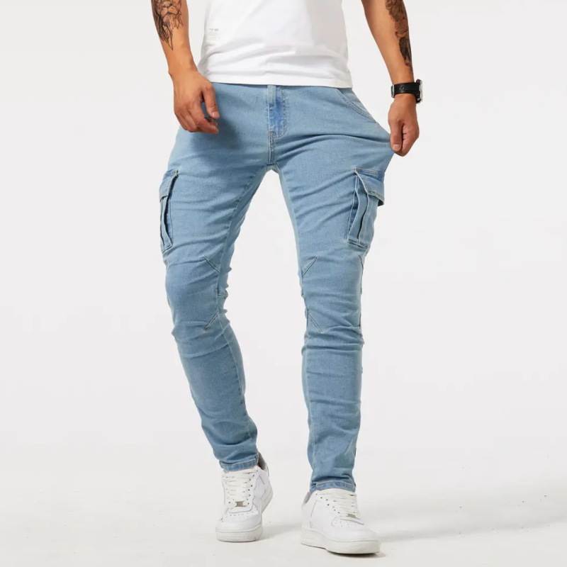 Image of Jayden | Men's Skinny Fit Cargo Trousers