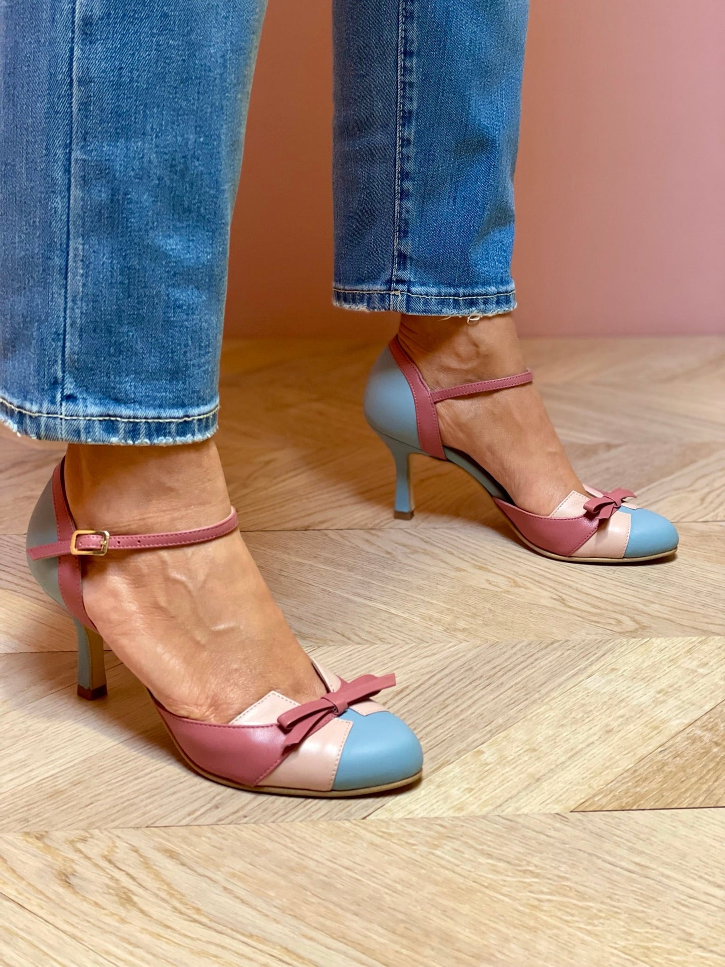 Image of Jordan | Women's Ankle Strap Low Heel Heels