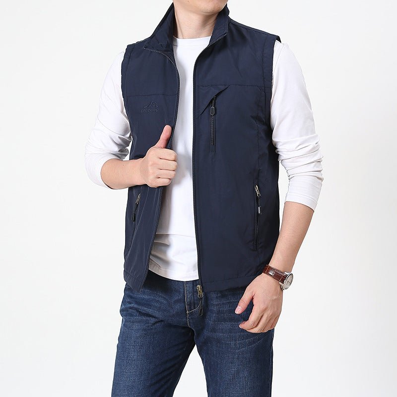 Image of Kaden | Men's Zip Front Casual Vest