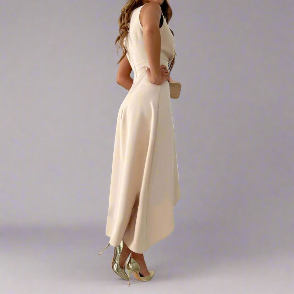 Image of Karen | Women's Sleeveless A-Line Midi Dress