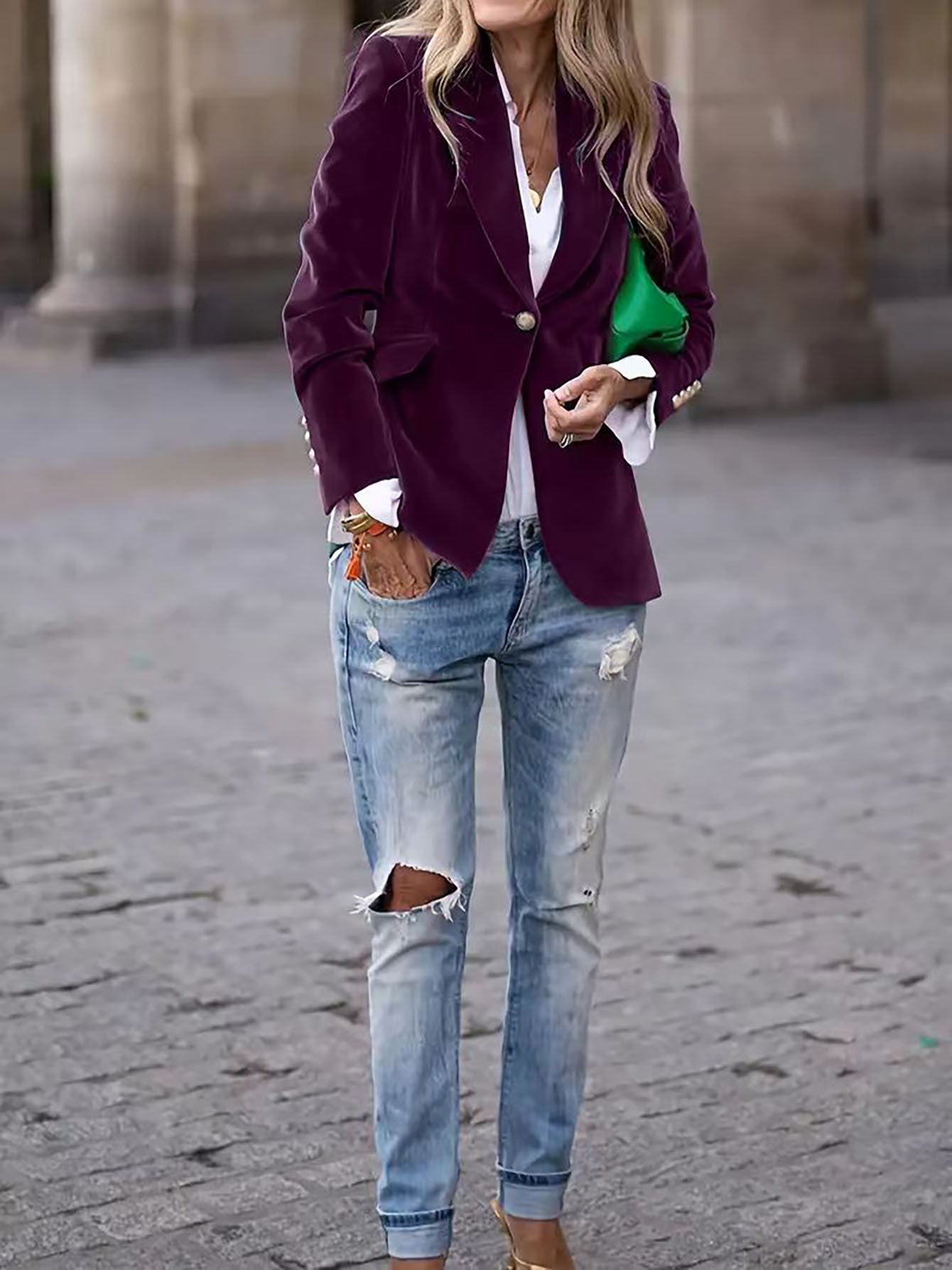 Image of Laura | Women's Long Sleeve Casual Blazer