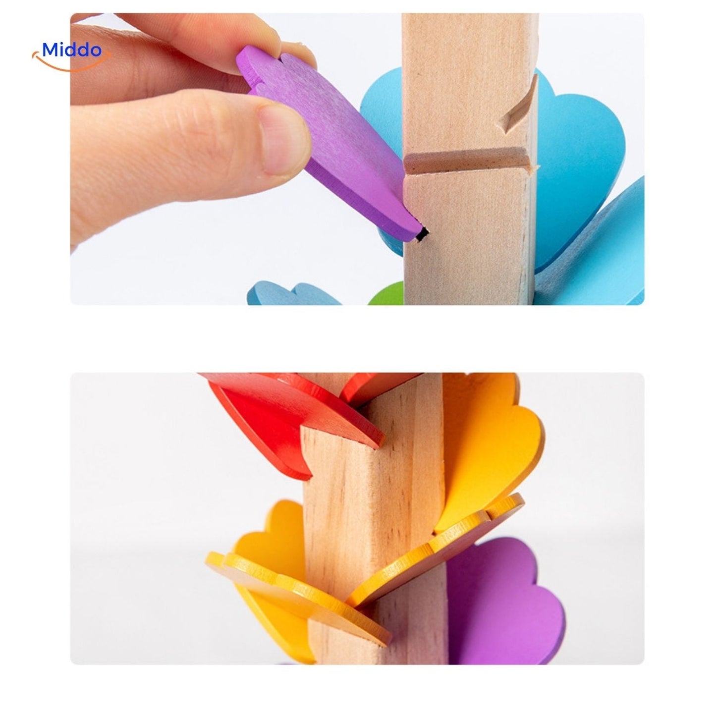 LearnPlay™ Ball Track Tree | Educational Wooden Toy for Children