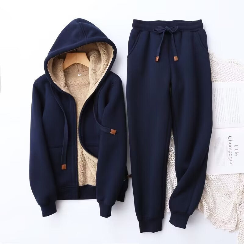 Image of Liliana | Women's Fleece Lined Hooded Jogger Set
