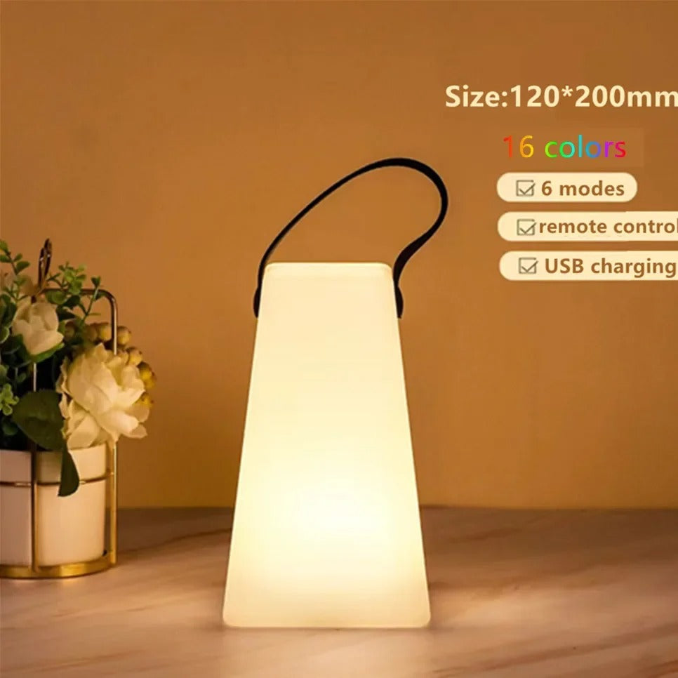 LuminaFusion Lamp – Portable Waterproof Cordless Table Lamp with Remote Control