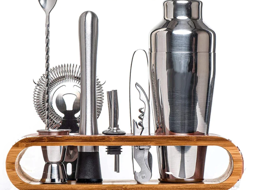 Luxury Metallic Bar Kit – Cocktail Set for Mixology
