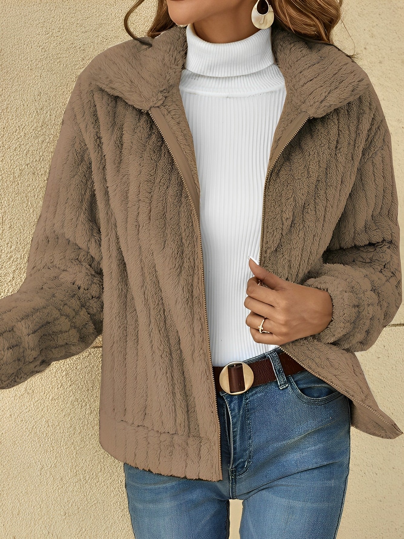 Image of Madison | Women's Zip-Up Relaxed Fit Jacket