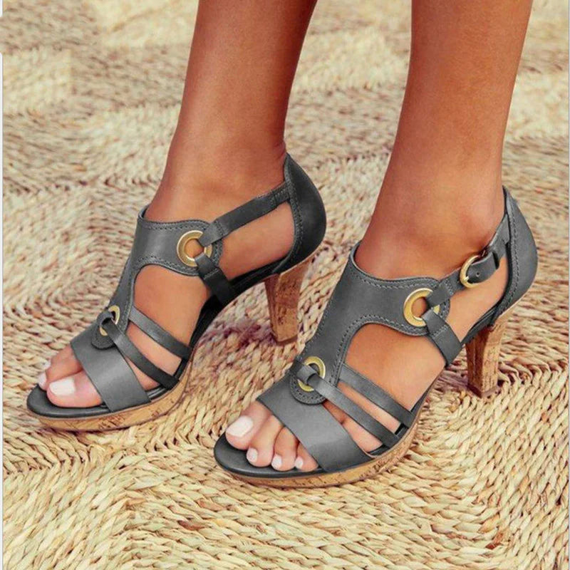 Image of Margot | Women's Heeled Strappy Sandals