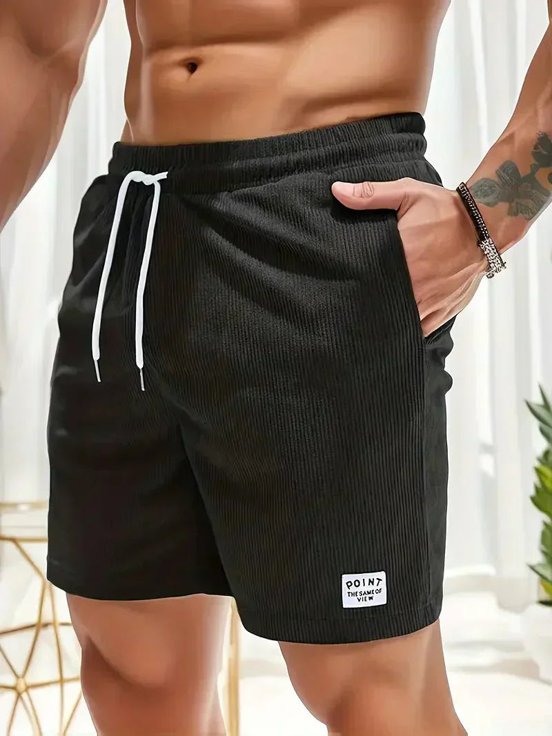 Men's Corduroy Drawstring Shorts