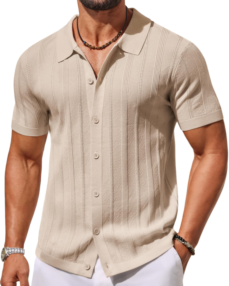Men's Knit Polo Shirt