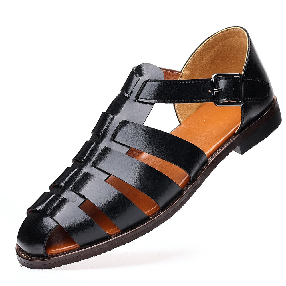 Men's Orthopedic Caged Strap Fisherman Sandals