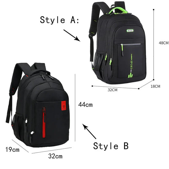 Men's Waterproof Backpack with Spacious Pockets for Daily Use