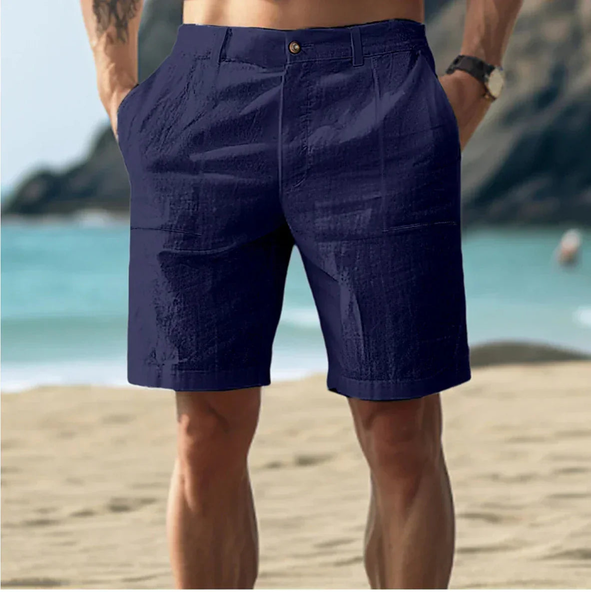 Image of Men's Flat-Front Casual Shorts