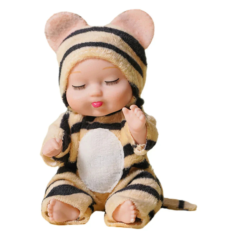 Mini Reborn Baby Doll Set - 6 Lifelike Realistic Dolls