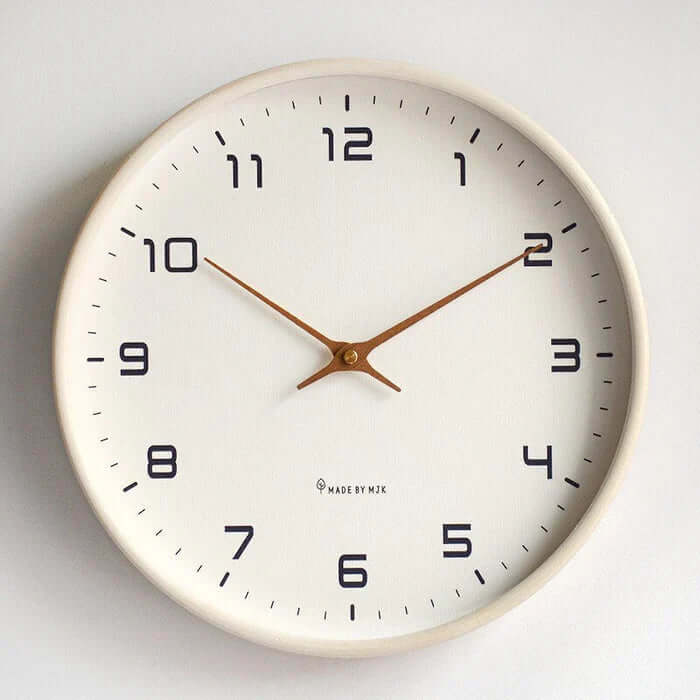 Minimalist Scandinavian Wall Clock in Wood