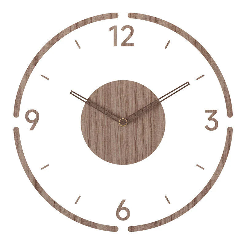 Modern Wall Clock Wood Scandinavian Design