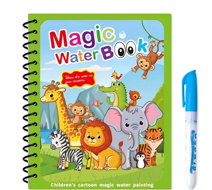 Montessori Water Coloring and Coloring Book