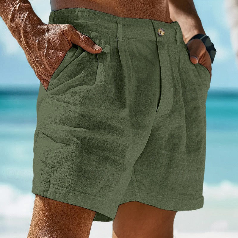 Image of Neil | Men's Pleated Chino Shorts