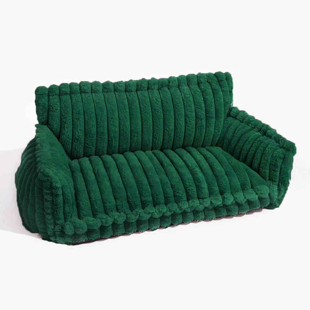 Orthopedic Dog Sofa with Memory Foam, Plush, Foldable, Non-Slip, Removable Cover