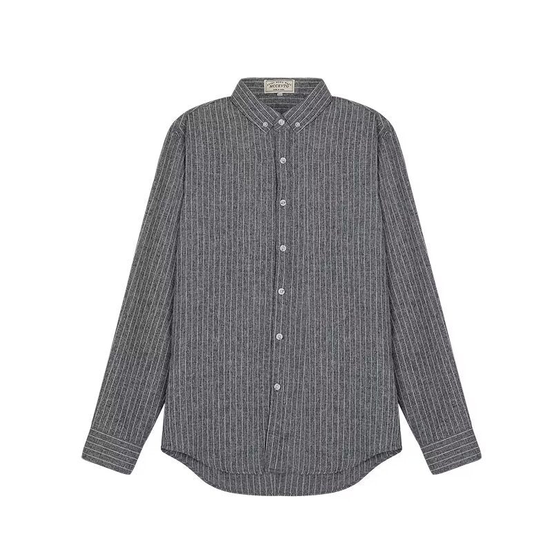 Image of Oscar | Men's Long Sleeve Striped Shirt