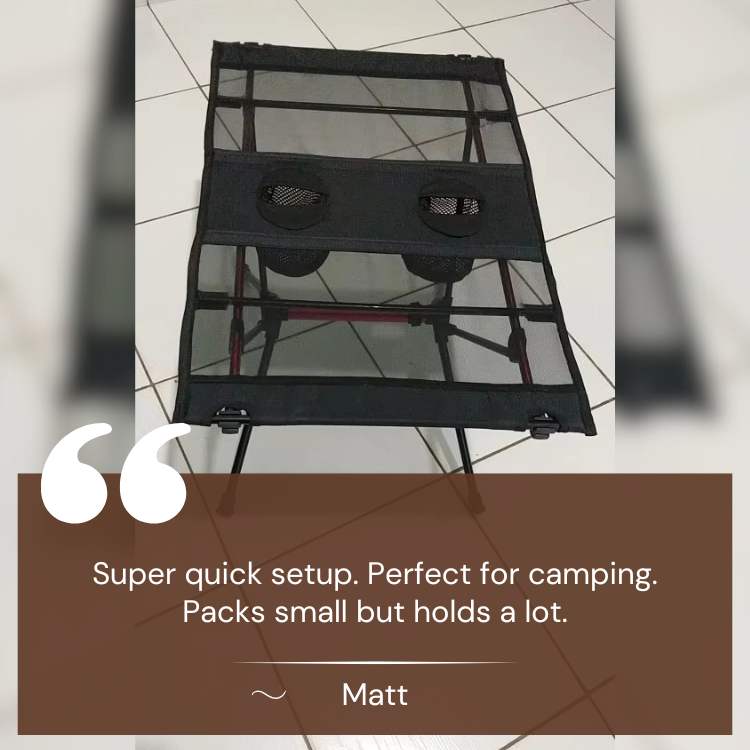 Portable Aluminum Folding Camping Table
