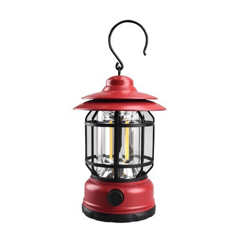 Portable Retro Camping Lamp - LED with USB Charging