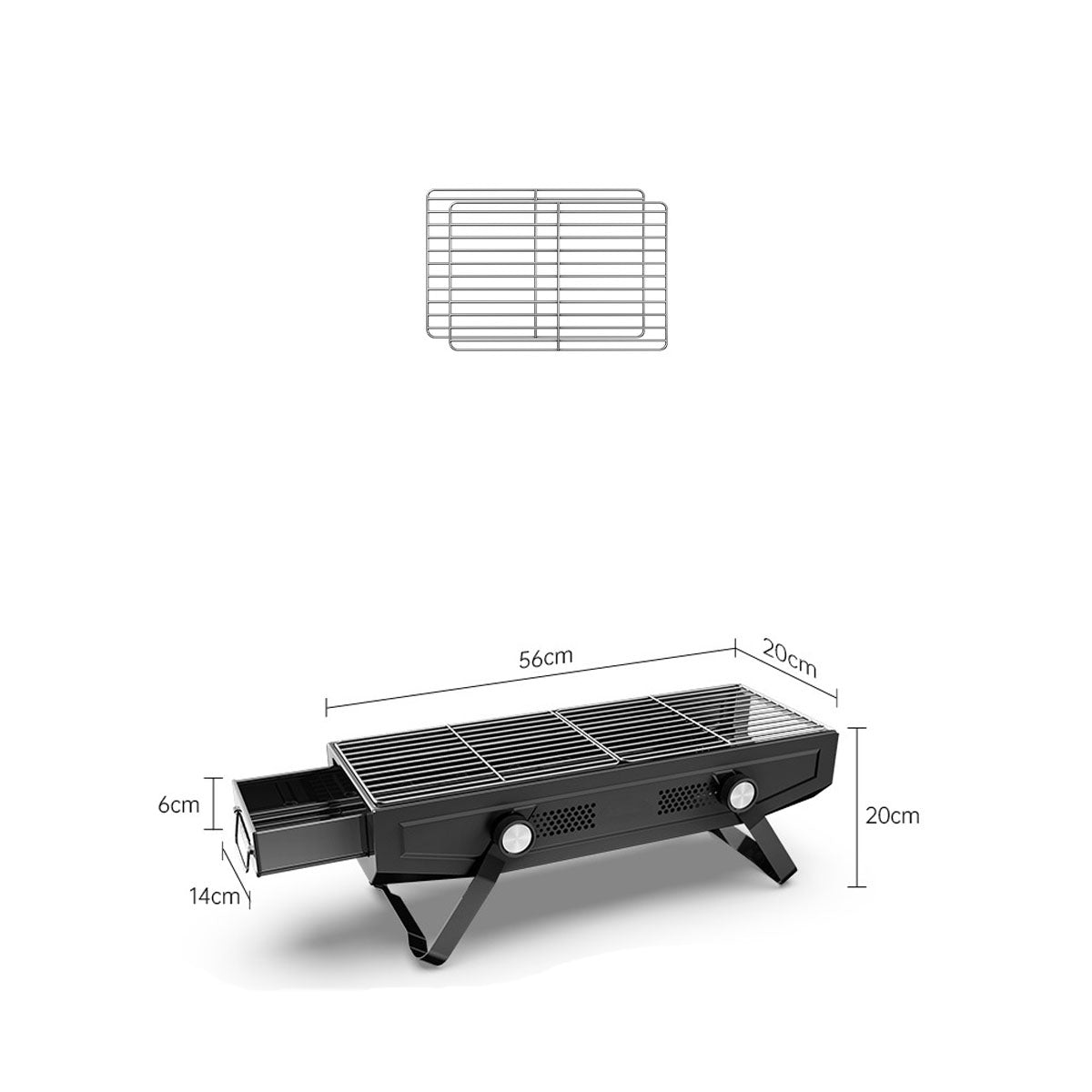 Portable Stainless Steel BBQ Grill for Outdoor Camping