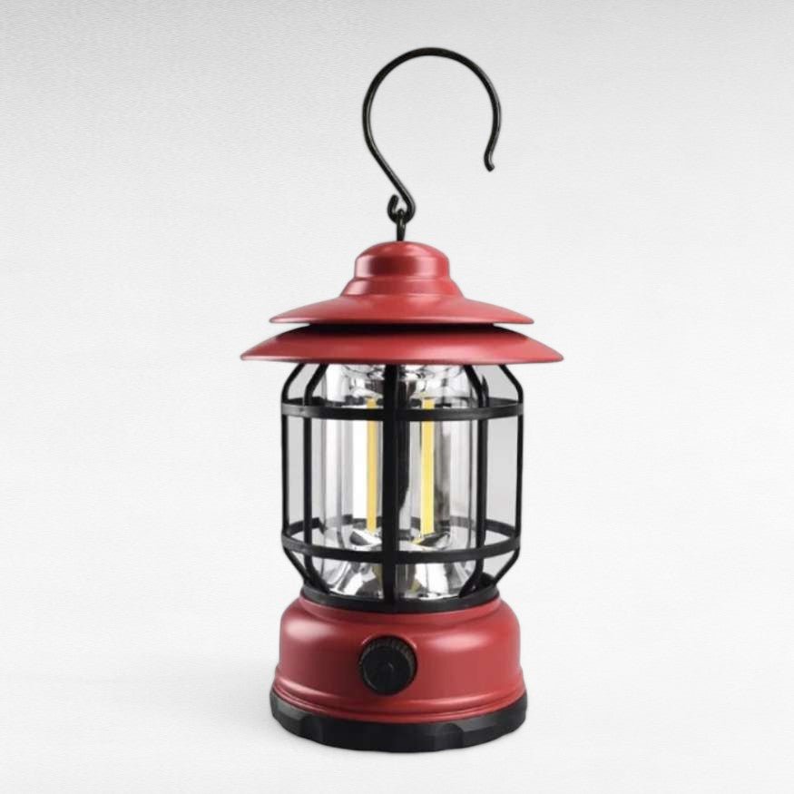 Rechargeable LED Camping Lantern - Vintage Style Dimmable Light