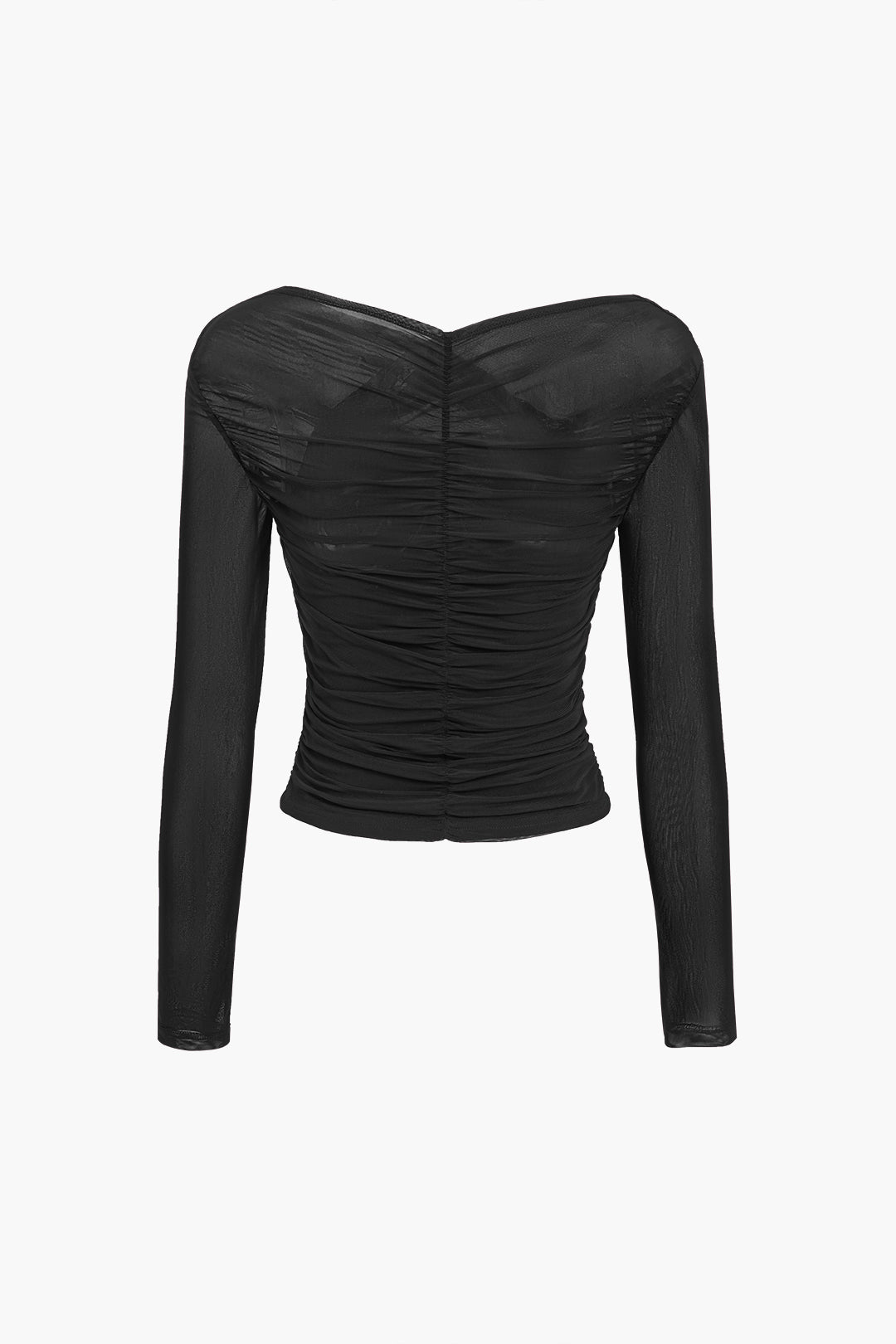 Image of Rita | Women's Ruched Wrap Long Sleeve Top