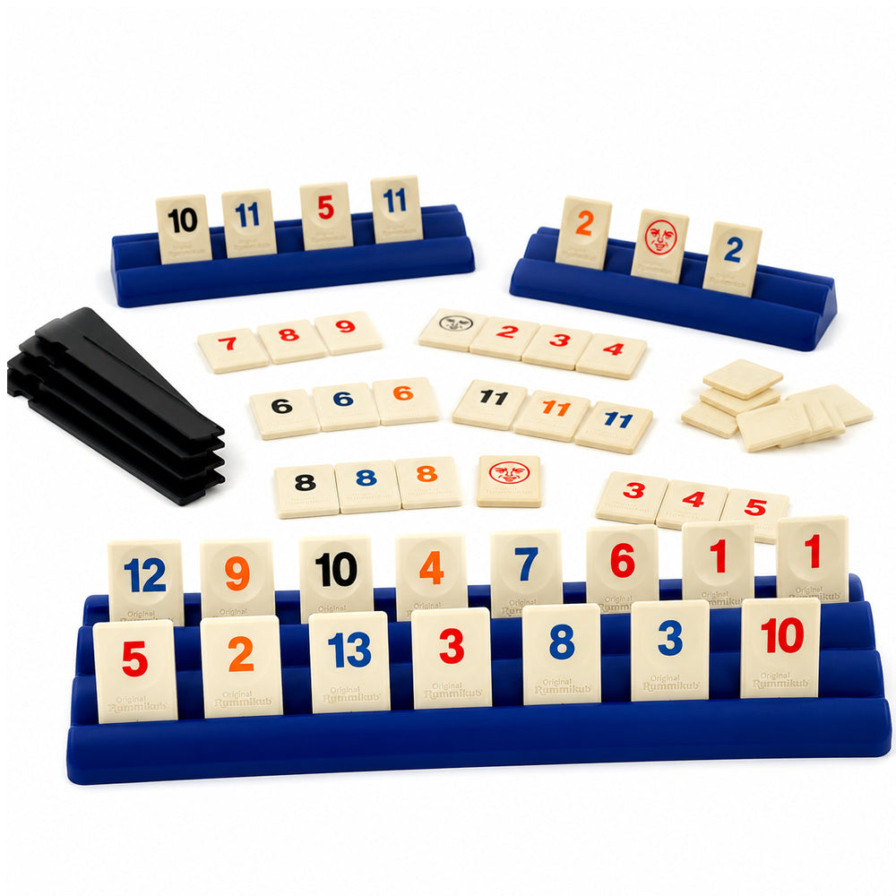 Rummikub – classic family game with numbers, tactics, and strategy for 2-4 players