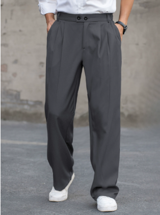 Image of Sebastian | Men's Pleated Wide Leg Dress Pants