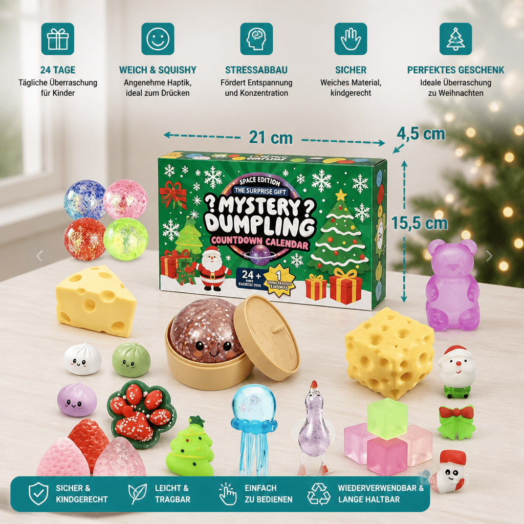 Squishy Christmas Advent Calendar for Kids – 24 Days Full of Surprises