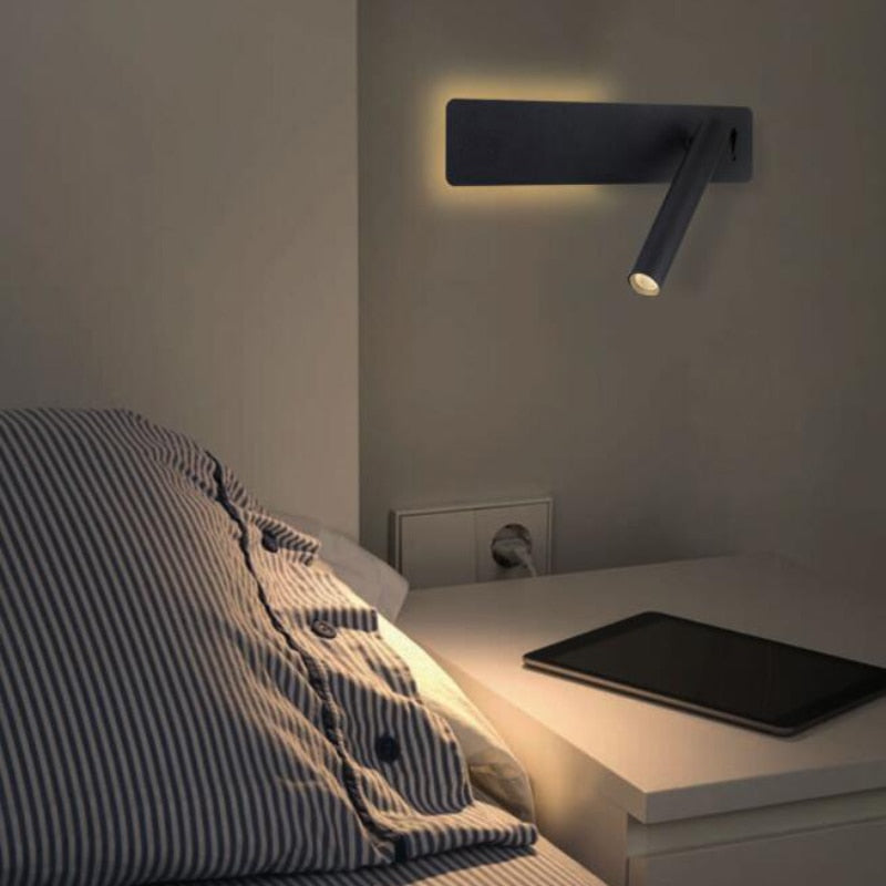 SusanSmith | LED Wall Reading Light | Rotatable Arm, Warm Reading Light